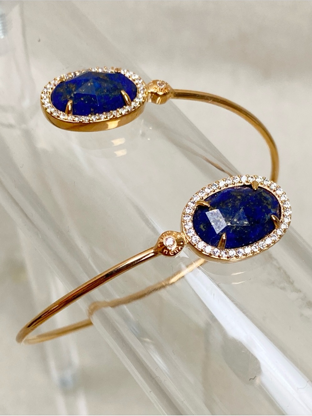 Henri Bendel luxe bracelet Lapis rose gold